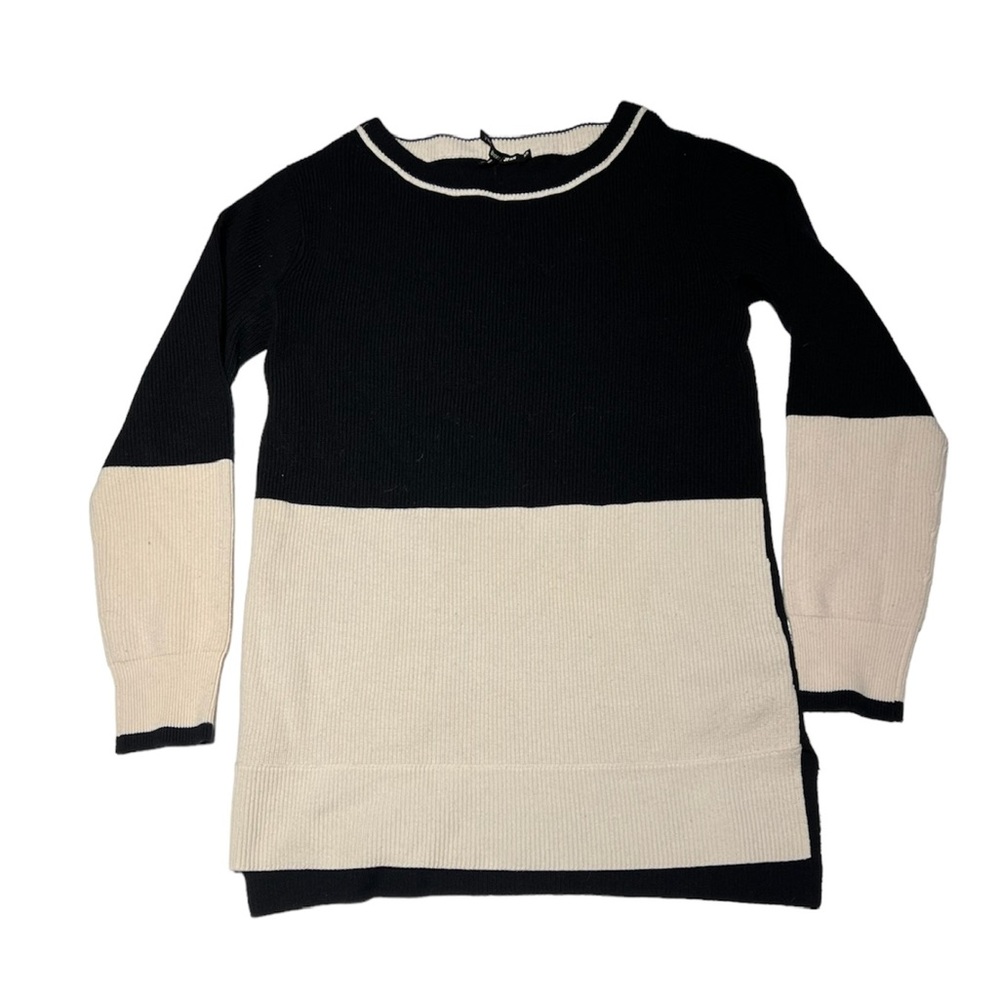 Black and white color block rag & bone sweater